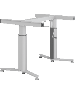 Løfteenhet til frittstående bord, manuell høyderegulering, 1400-2000 mm