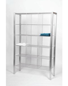 Tøygarderobe med 15 rom, gulvmodell