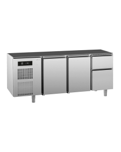 UNIVERSAL kjølebenk 2 dører 2 skuffer, uten arbeidstopp