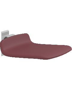 PLUS dusjsete 450, fastmontering, rød