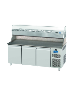 Friotekno kjølerenne med glasstopp 8 GN1/4