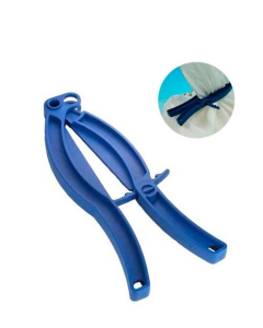 Detektbar poseklemme medium 260mm BLÅ