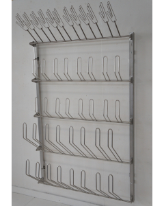 Veggbeslag til sko-, støvel og hanskeholdere