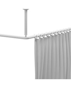 Stang til dusjforheng, hvit