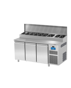 Friotekno Snack 700 Salatkjølebenk med lokk, 3 dører