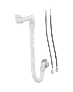 Fleksibelt vann- og avløpssystem til baderomsservant, 700/700 mm