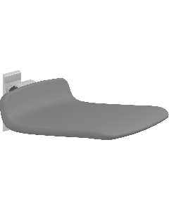 PLUS dusjsete 450, fastmontering, antrasittgrå