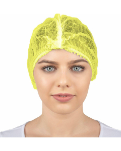 Hårnett gul onesize