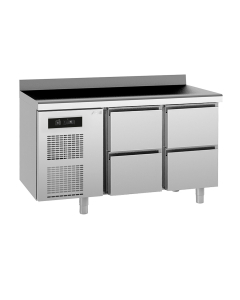 UNIVERSAL kjølebenk 4 skuffer, arbeidstopp med oppkant