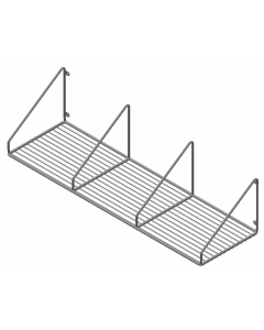 Hylle rustfri 1200mm 3-rom