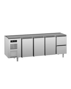 UNIVERSAL kjølebenk 3 dører 2 skuffer, uten arbeidstopp