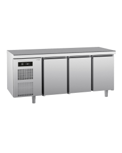 SAGI frysebenk 3 dører, med arbeidstopp