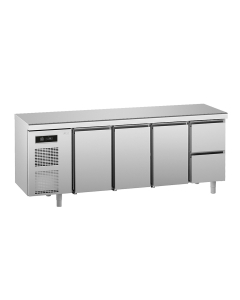 UNIVERSAL kjølebenk 3 dører 2 skuffer, med arbeidstopp