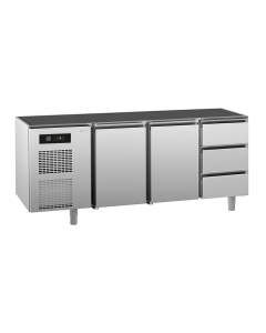 UNIVERSAL kjølebenk 2 dører 3 skuffer, uten arbeidstopp