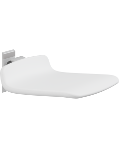 PLUS dusjsete 450, fastmontering, hvit