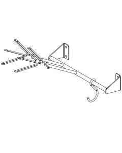 Hanskeholder 1Par + opphengskrok, B325 mm