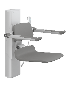 PLUS dusjsete 450, elektrisk høyderegulering, antrasittgrå, uten hull