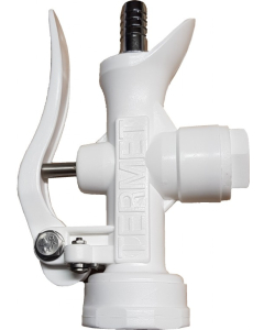 Dusjkran HVIT med 1/2" slangekobling