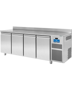 Friotekno Plus 700 kjølebenk 4 dører, topplate med oppkant bak