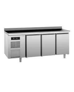 SAGI frysebenk 3 dører, arbeidstopp med oppkant