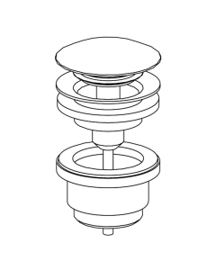 Bunnventil med pop-up propp