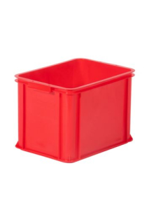 Plastkasse 28ltr 400x300x285 RØD