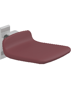 PLUS dusjsete 310, fastmontering, rød