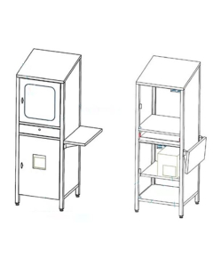 PC-skap for skjerm/tastatur/printer