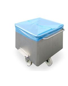 Plasthette blå PE til 200l eurobin