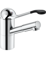 FMM Care servantkran med lang hendel, svingbar og vridbar tut